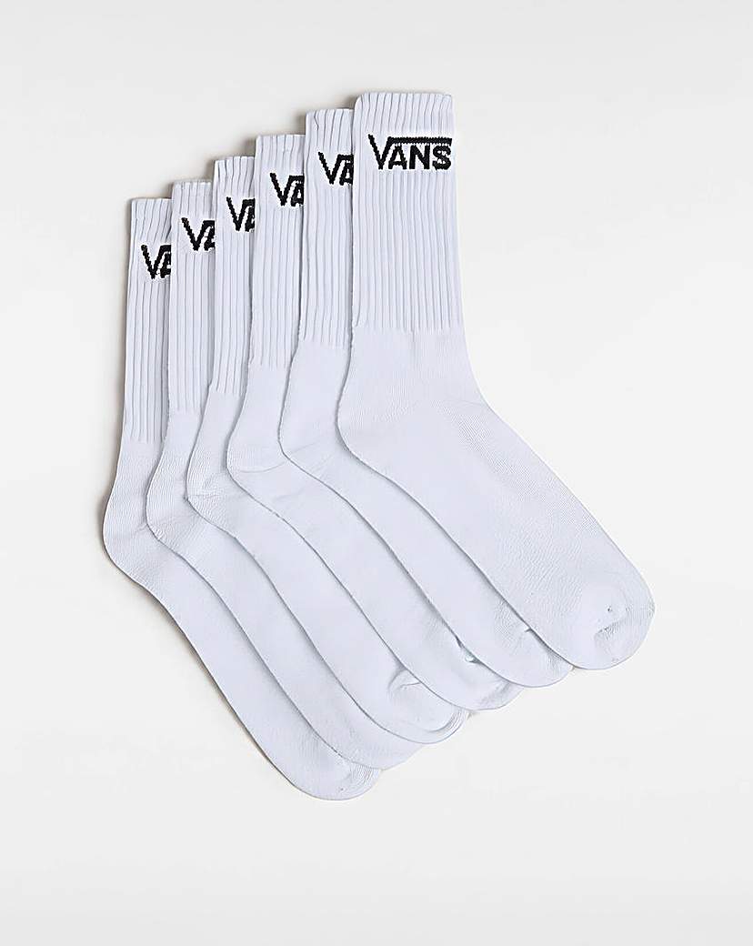 New In - VANS Classic Crew 6 Pack Socks