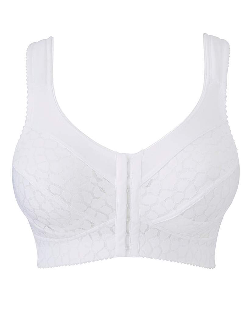 Image of Miss Mary White Front Fastening Bra