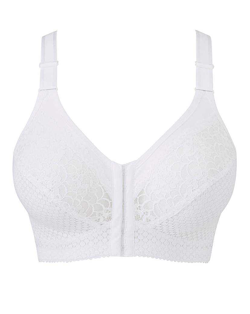 Image of Miss Mary White Front Fastening Bra