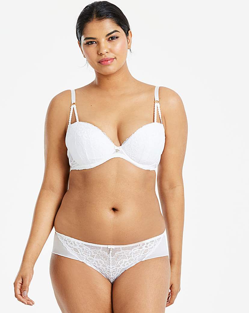 Image of Ann Summers Sexy Lace Plunge White Bra