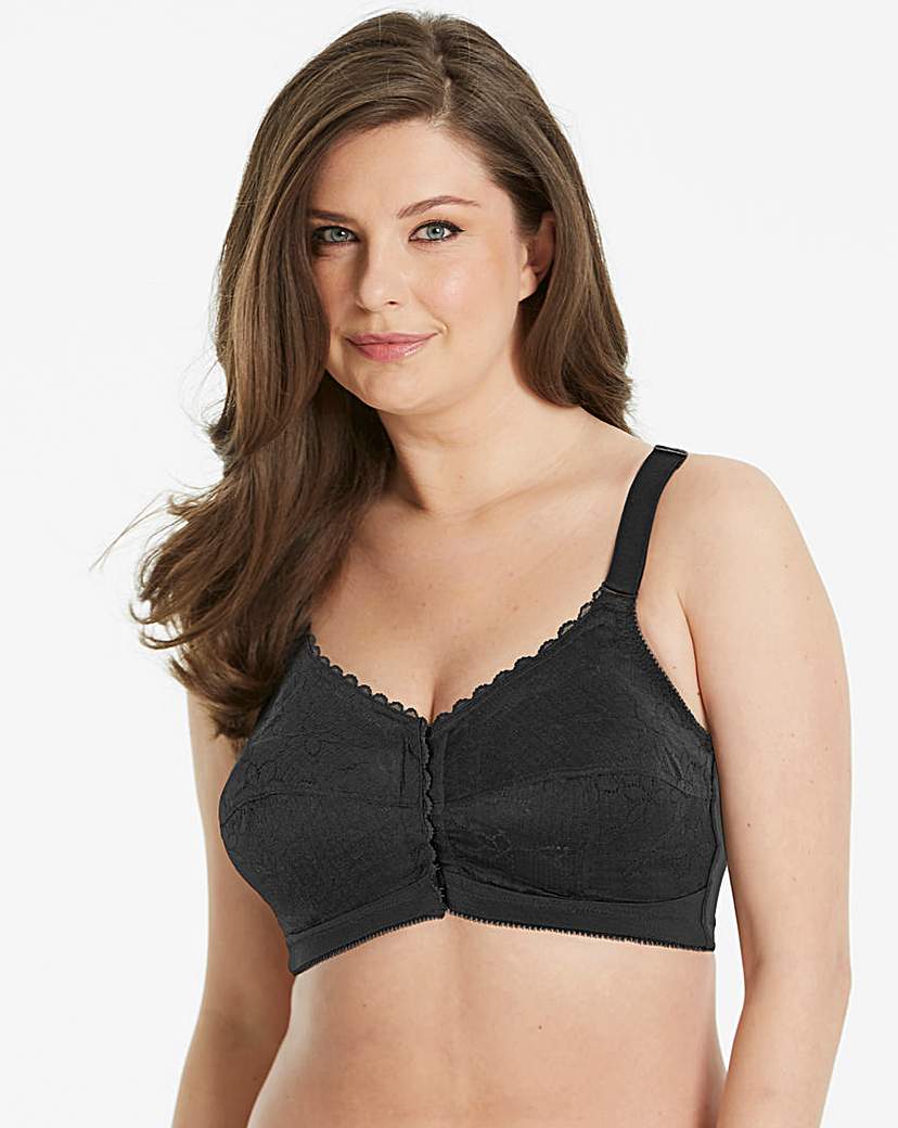 Image of Berlei Front Fastening Black Bra