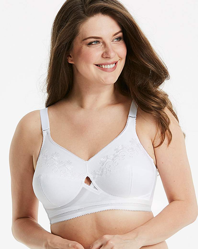 Image of Berlei Total Support White Cotton Bra