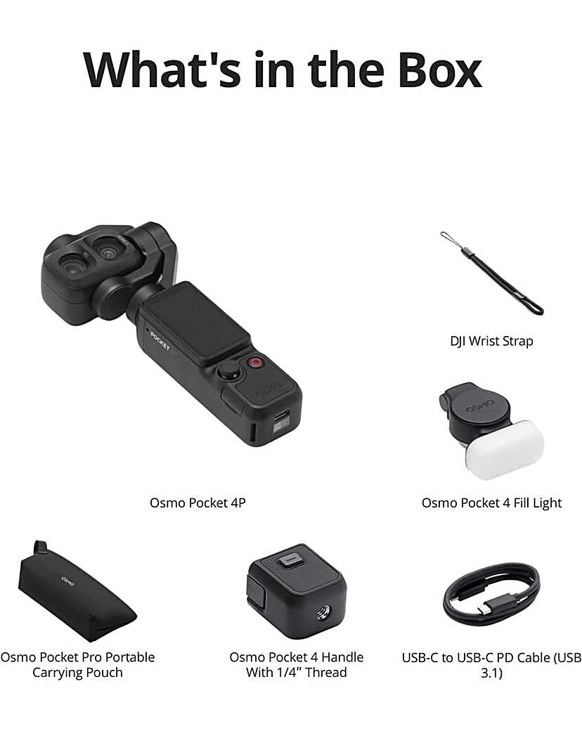 View 4 of DJI Osmo Pocket 4P Handheld Gimbal Camer
