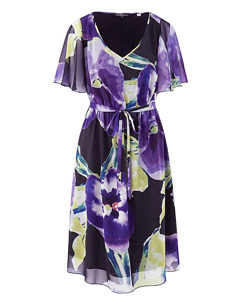 Scarlett & Jo Print Kimono Dress