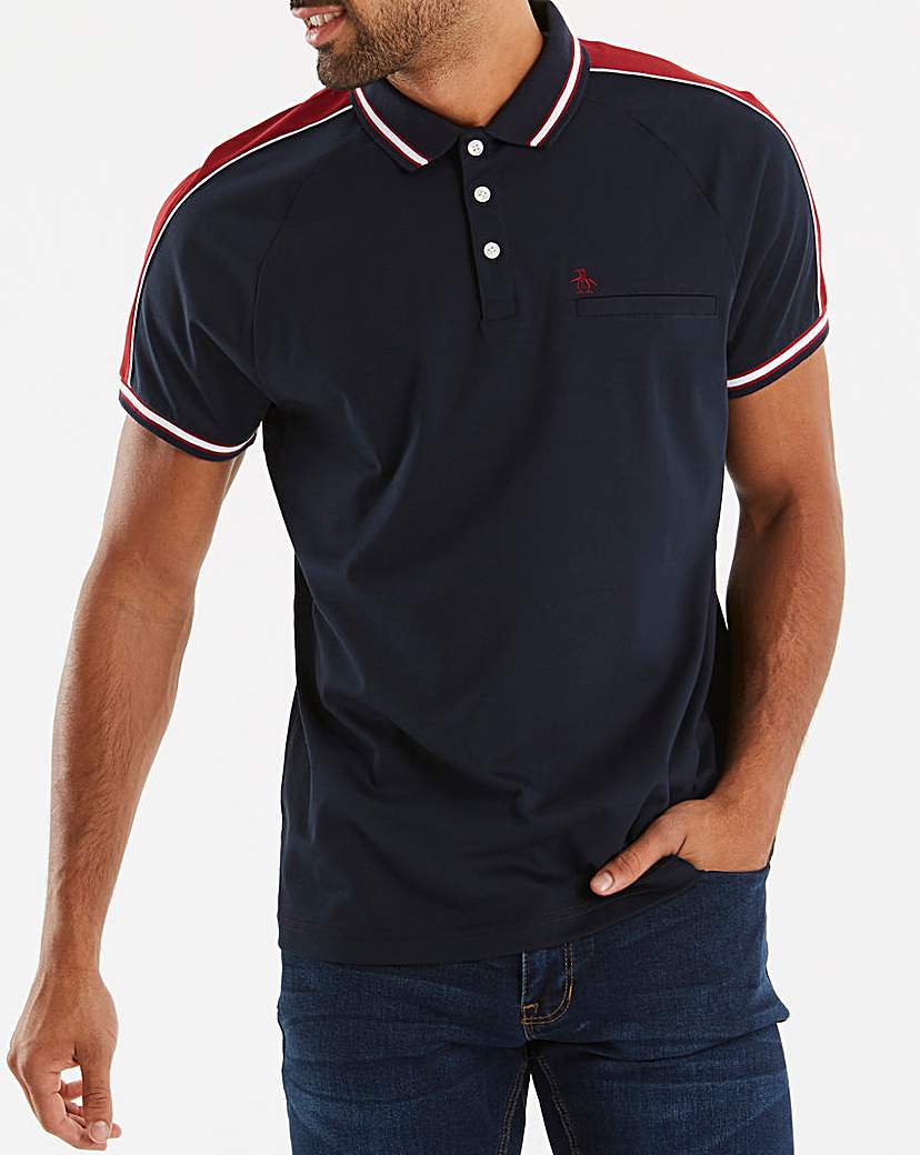 Image of Original Penguin Colour Block Polo Long