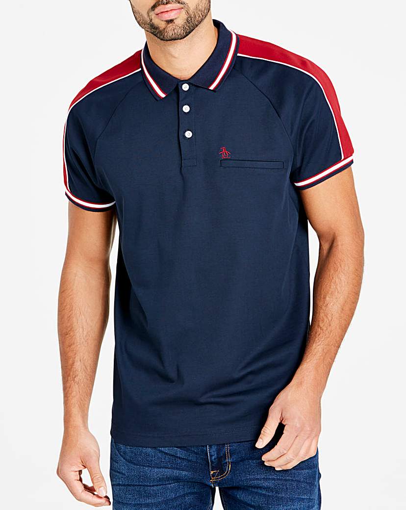 Image of Original Penguin Colour Block Polo Reg
