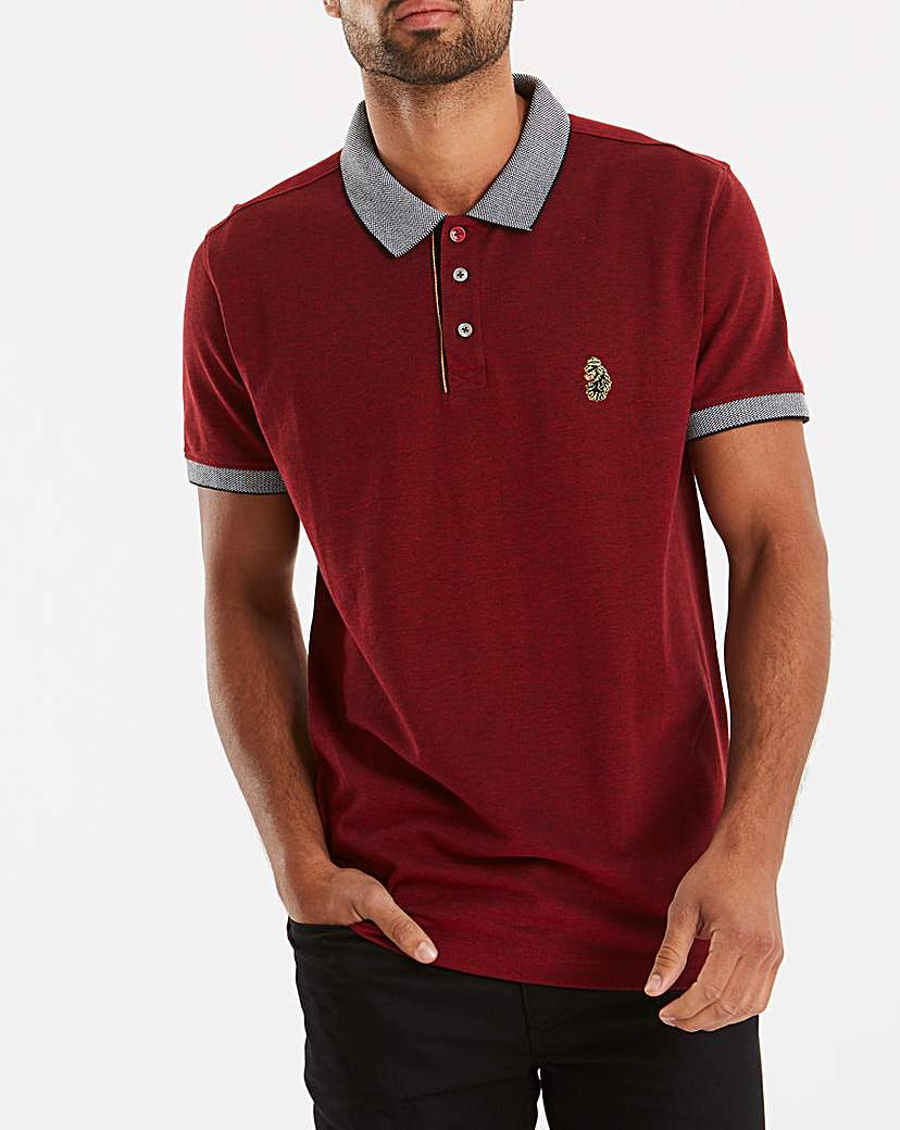 Image of Luke Sport Deep Red Whittle Polo R