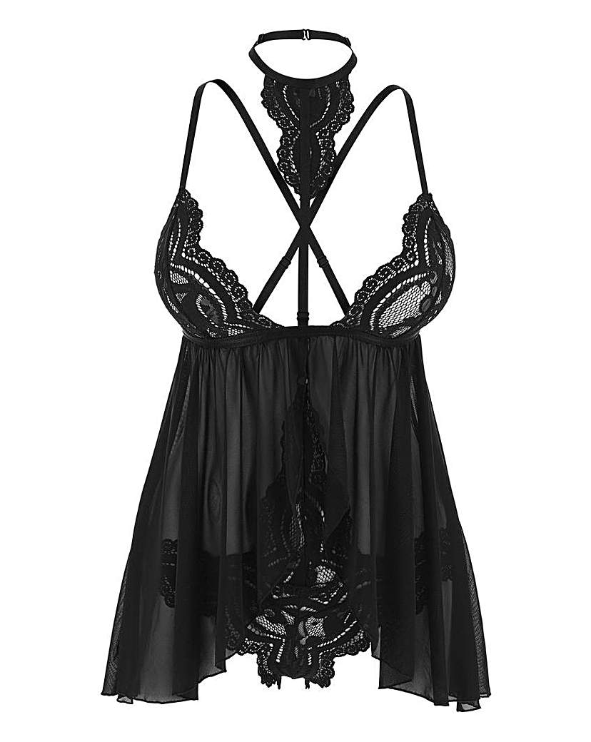 Ann Summers Taylor Babydoll Set - Black