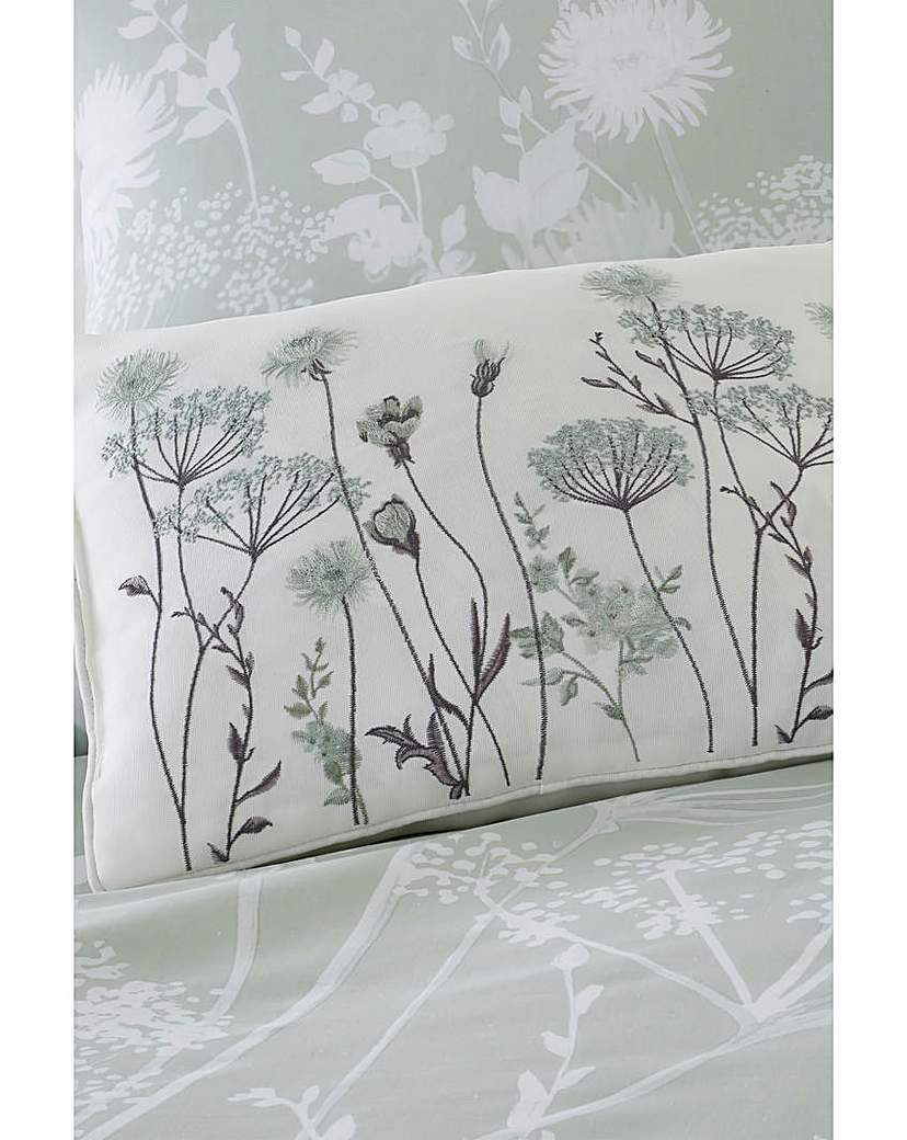 Catherine Lansfield Meadowsweet Cushion - Green