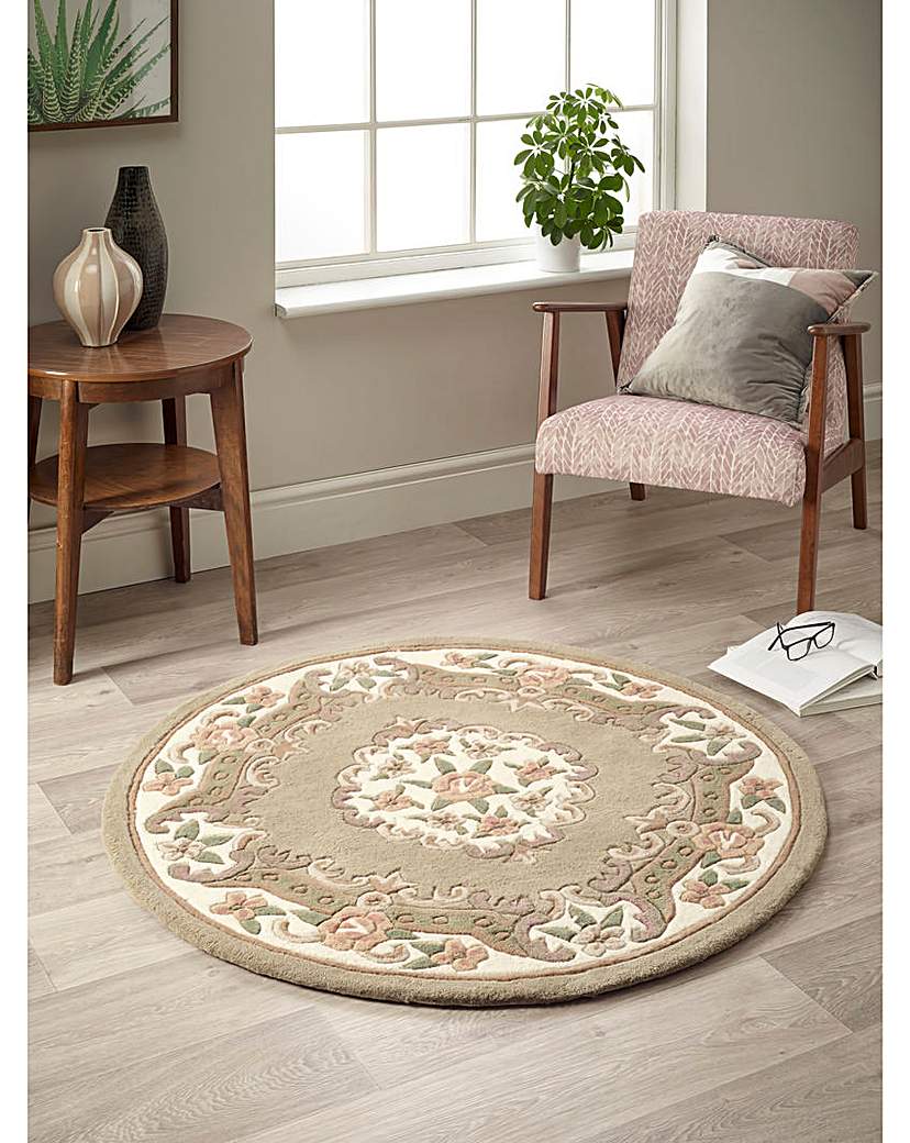 Shensi Hand-Tufted Circle Rug