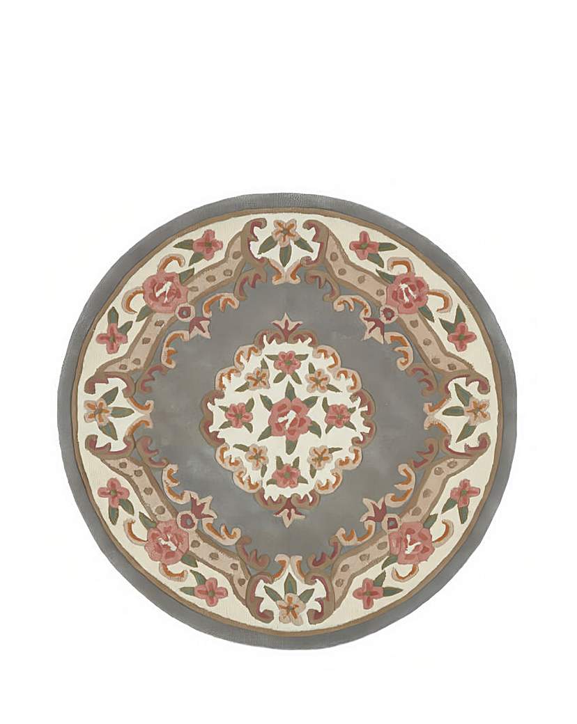 Shensi Hand-Tufted Circle Rug