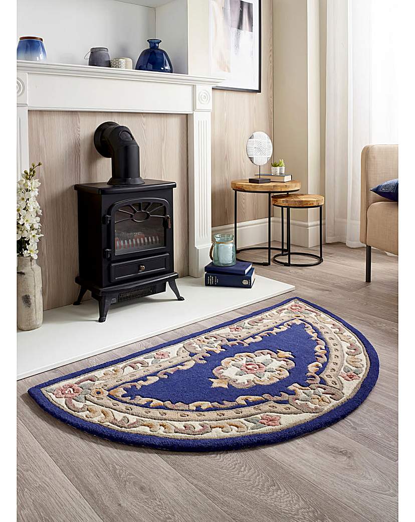 Shensi Hand-Tufted Half-Moon Rug