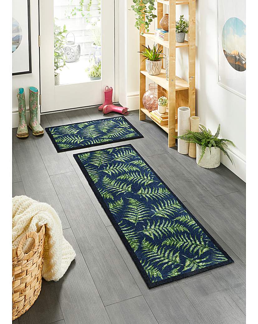 My Mat Fern Leaves Washable Runner