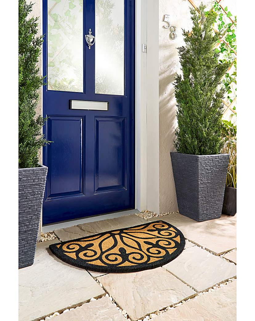 Scroll Coir Doormat