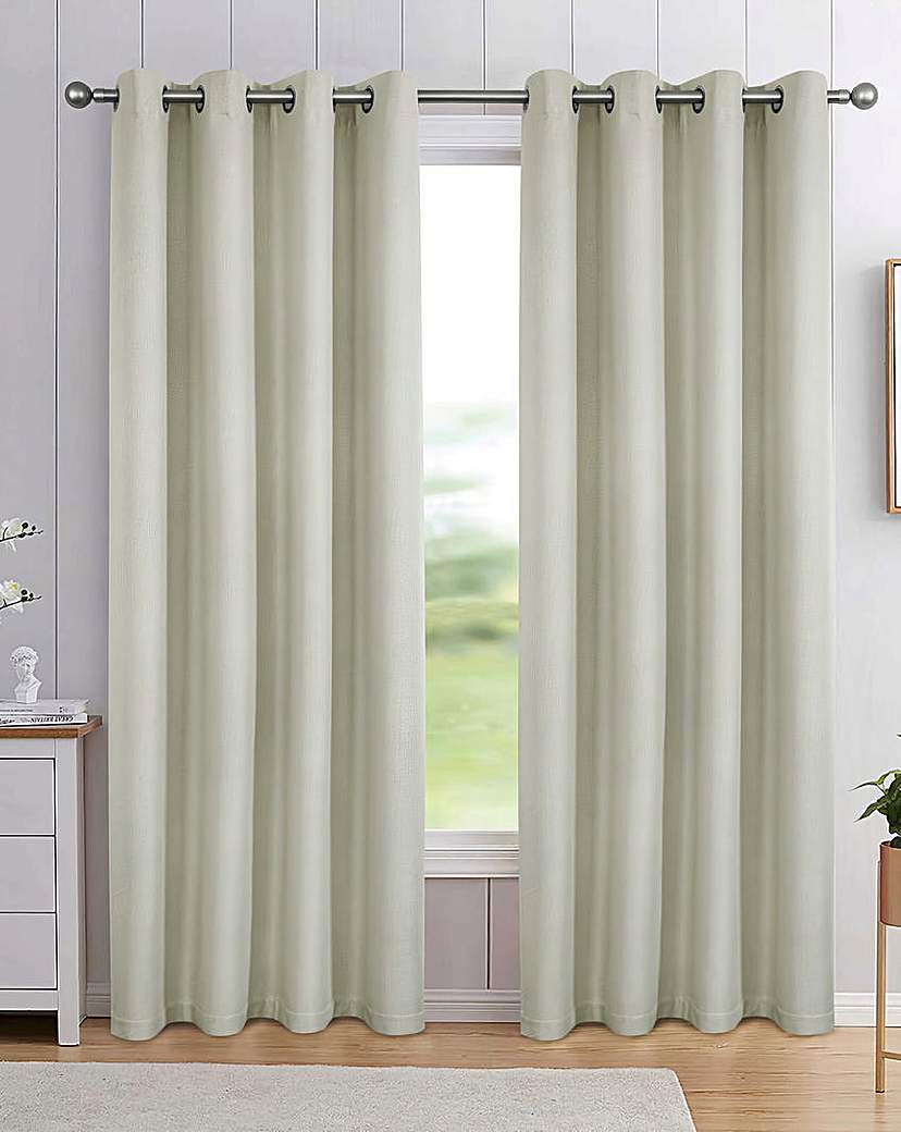 Athos Textured Blackout Eyelet Curtains