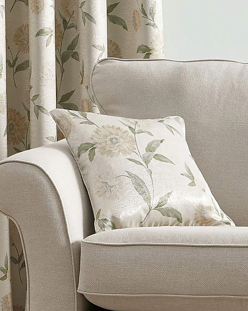 Dahlia Printed Filled Cushion