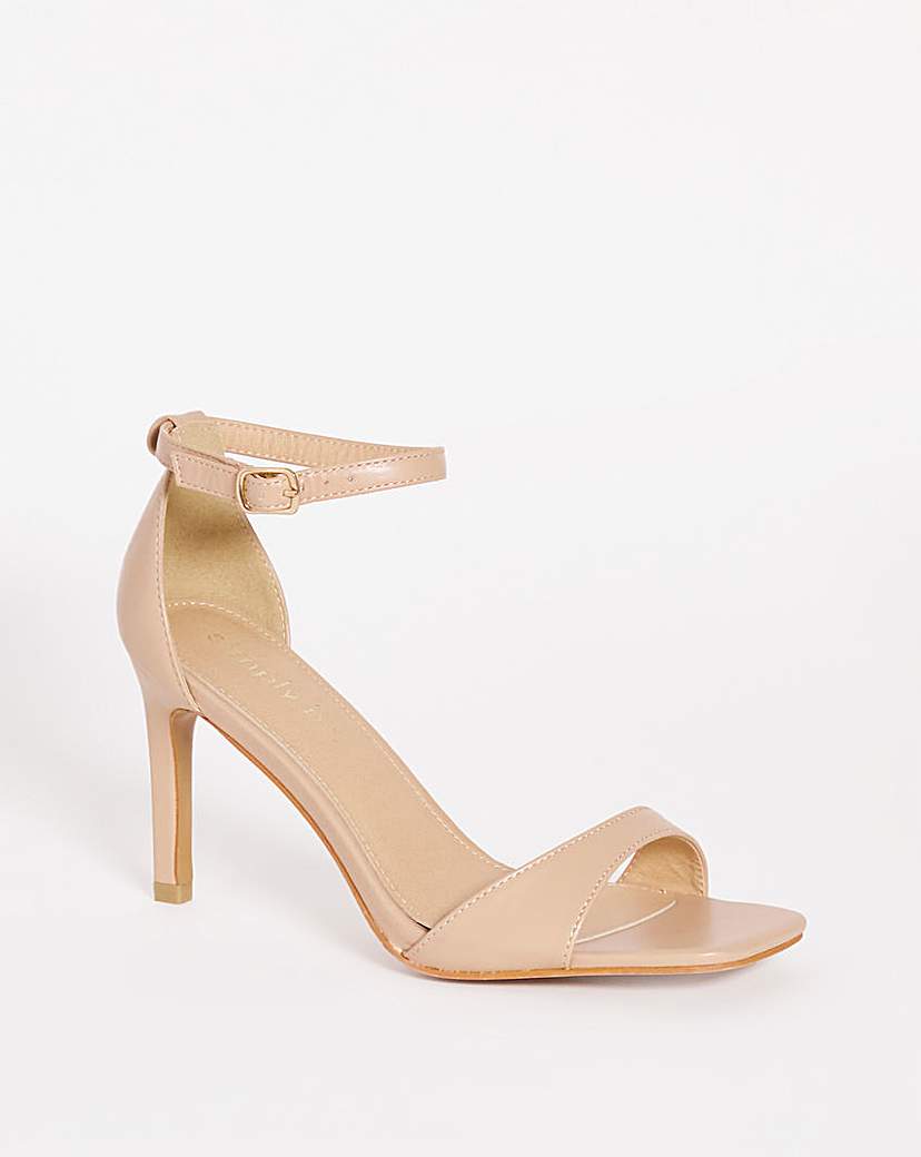 Barely There Heeled Sandals Ex Wide
