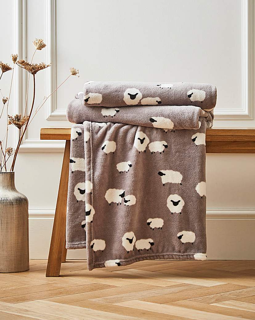 Sheep Fleece Throw