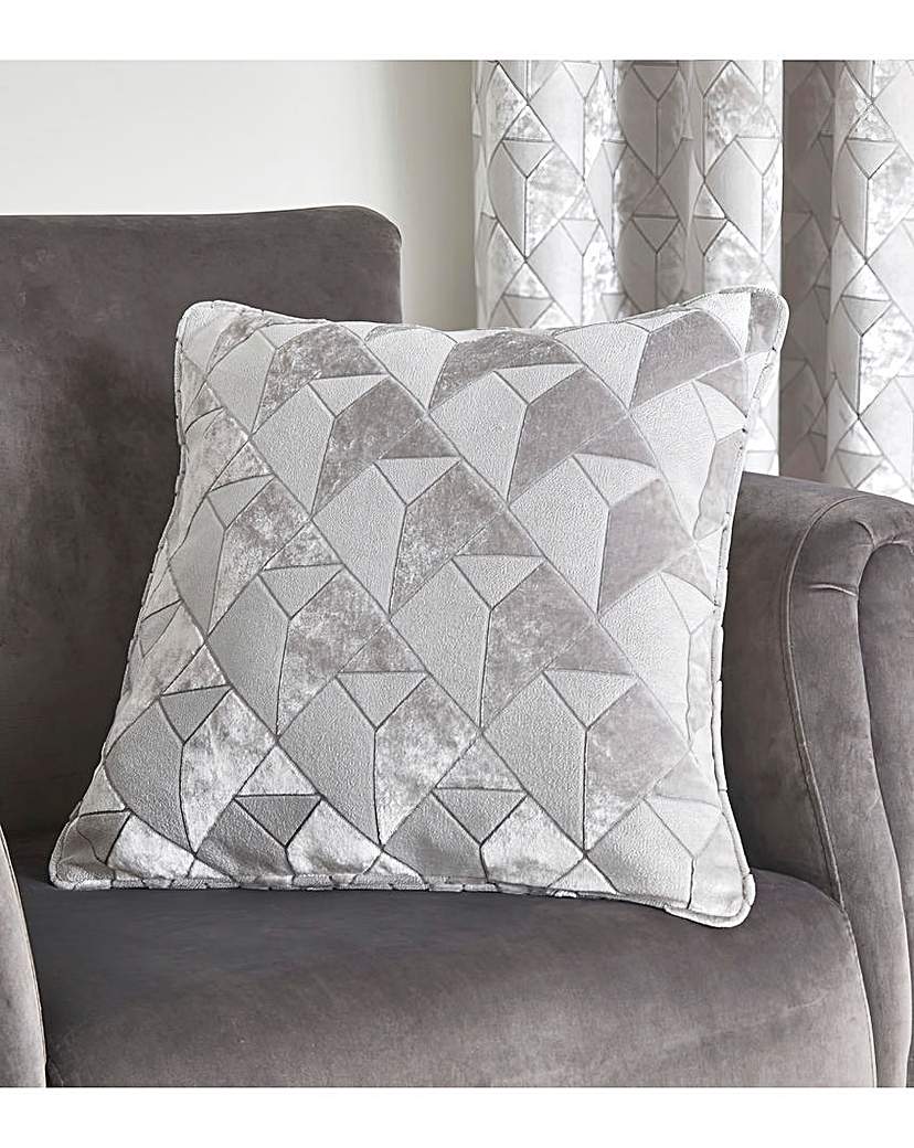 Quentin Jacquard Velvet Filled Cushion