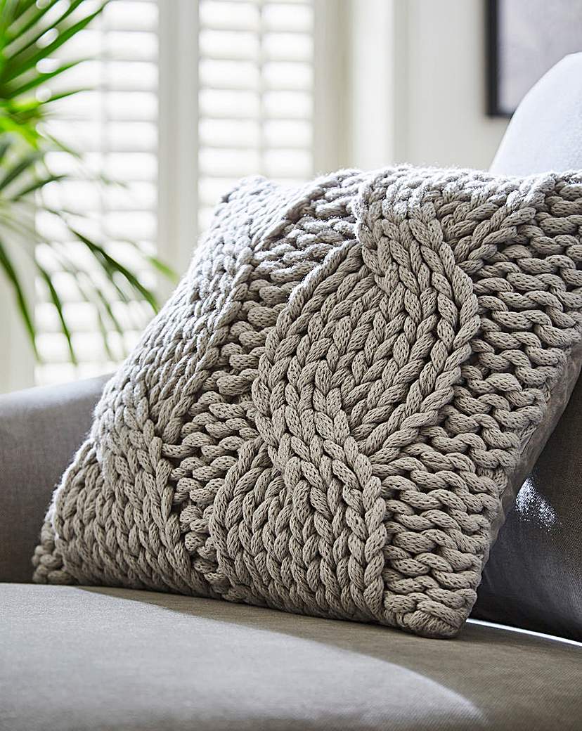 Chunky Knit Cushion