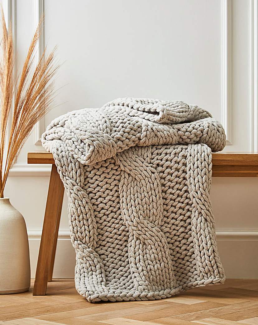 Chunky Knit Throw