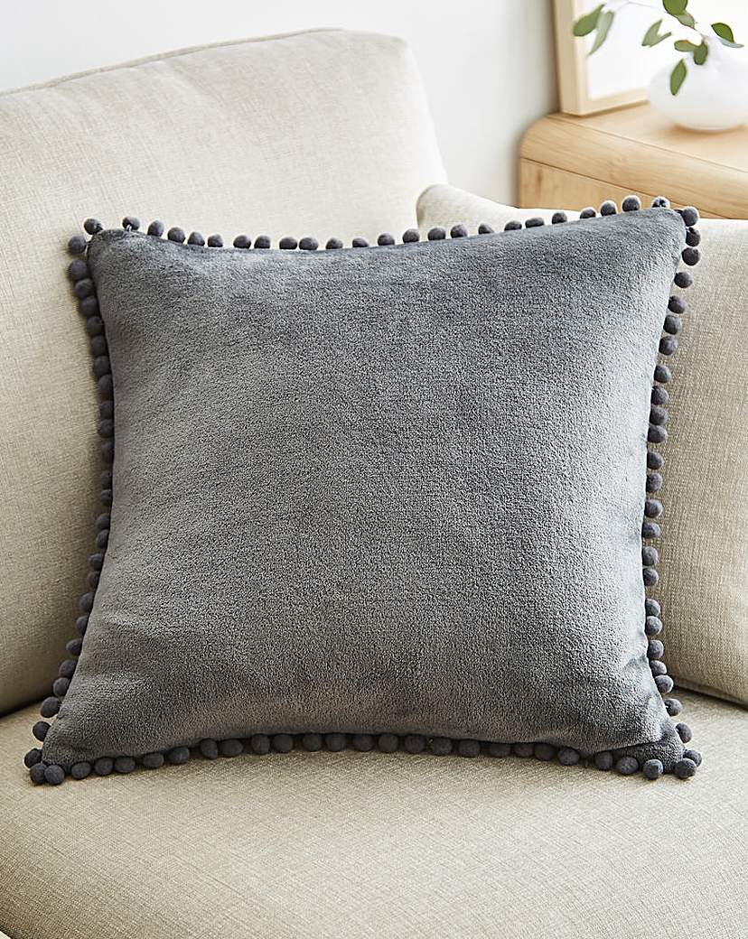 Pom Fleece Cushion