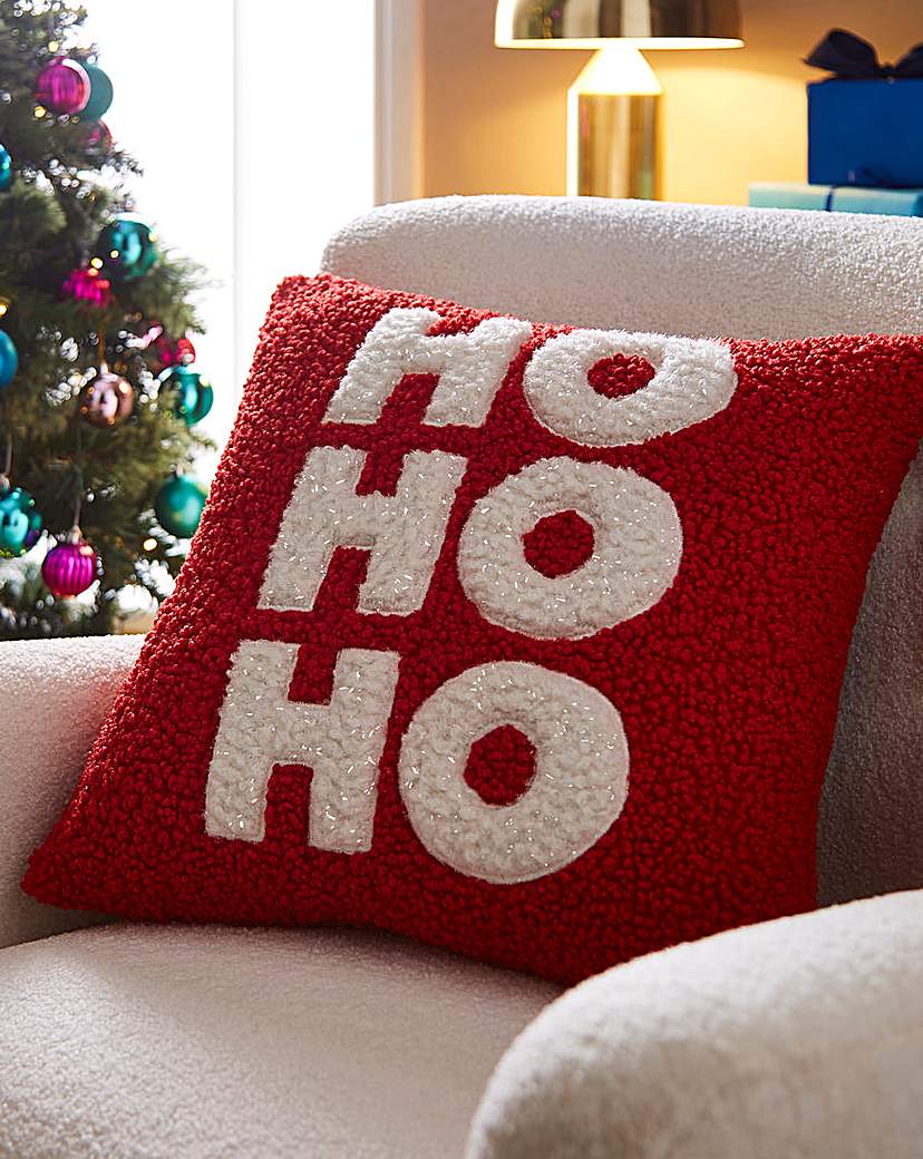 Sparkle Fleece Ho Cushion