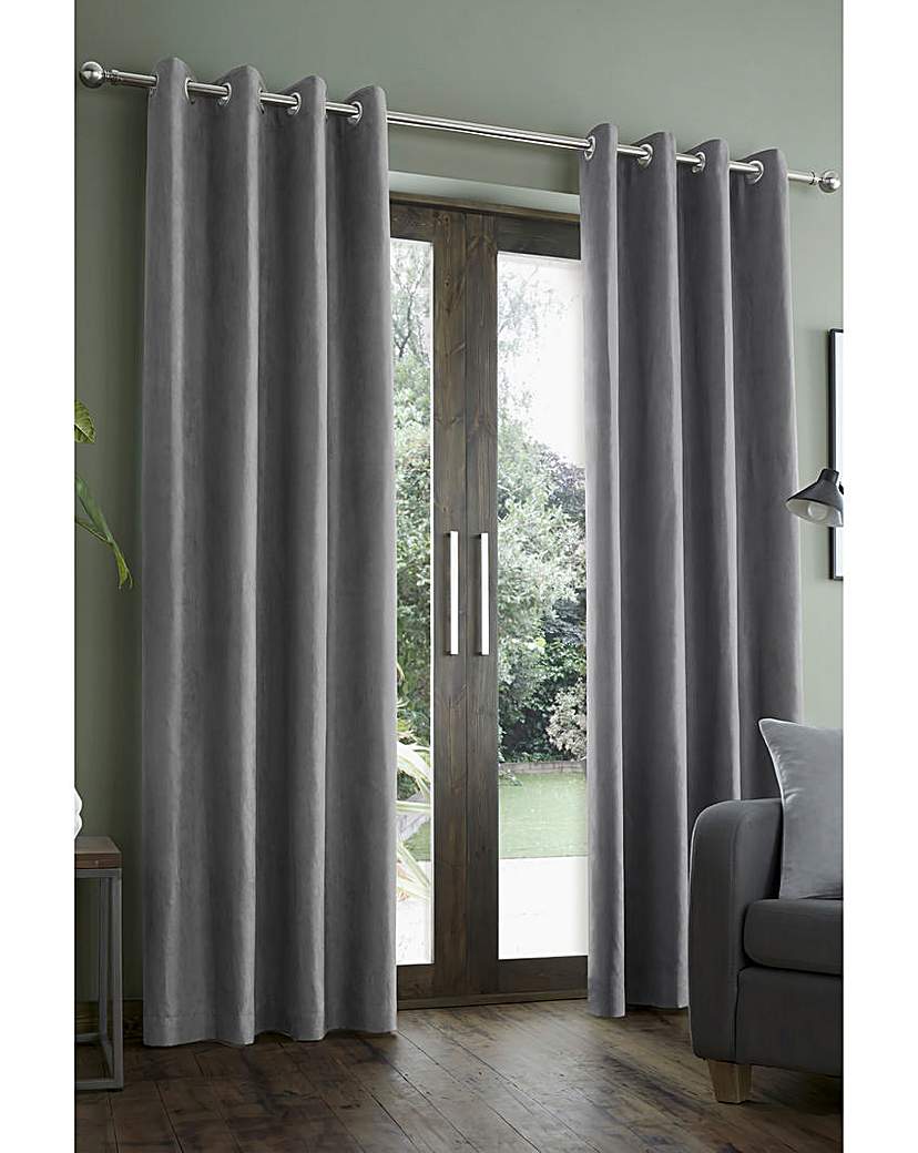 Catherine Lansfield Faux Suede Curtains