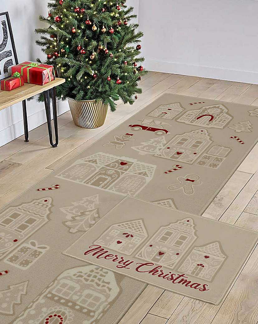 Festive Scene Runner & Doormat Set