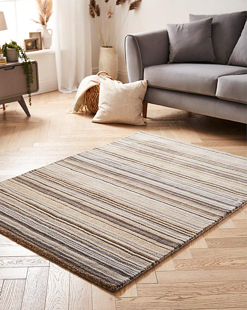 Connor Classic Striped Woollen Rug