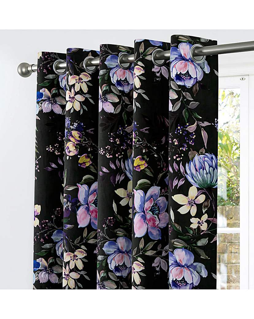 Oasis Floral Eyelet Curtains