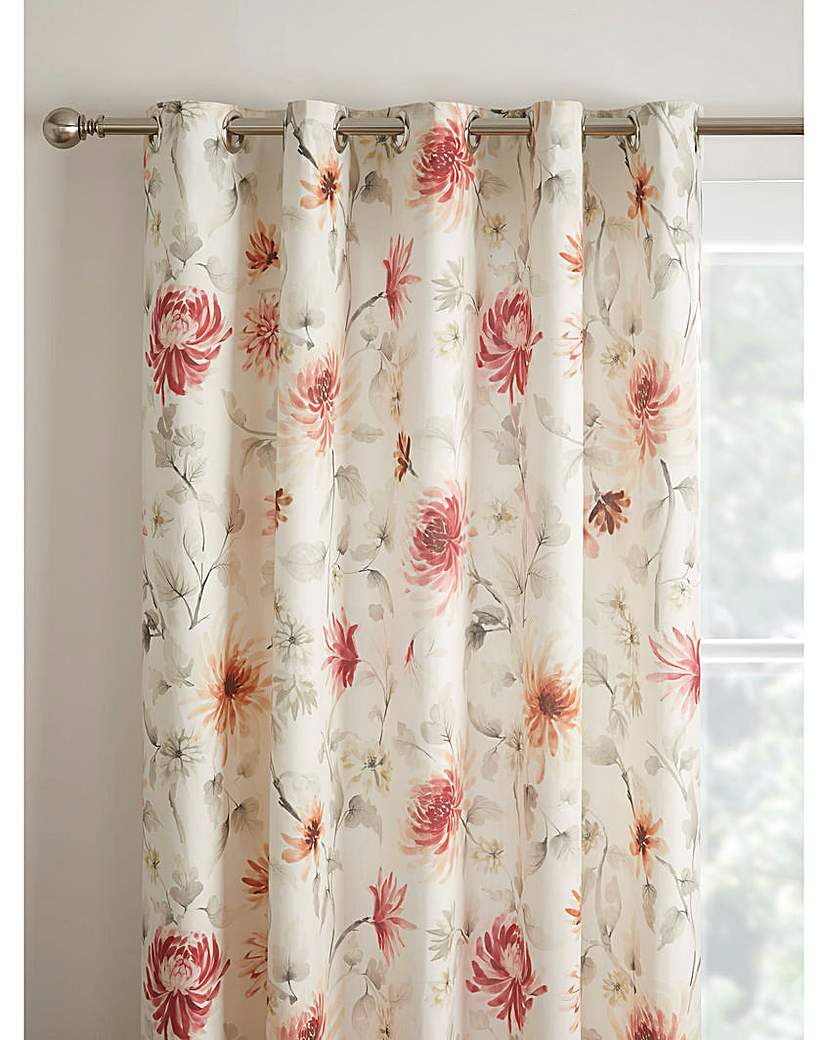 Nadia Floral Eyelet Curtains