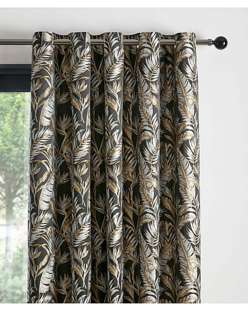 Paradise Palm Jacquard Eyelet Curtain