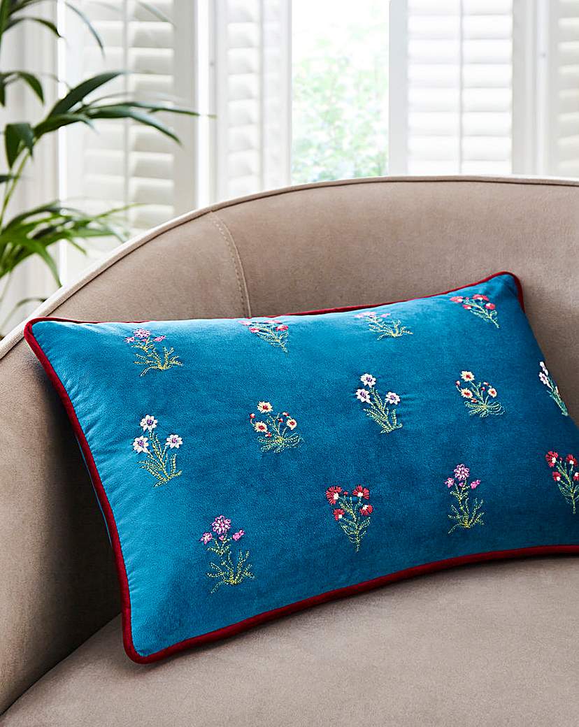 New In - Chrissy Embroidered Boudoir Cushion