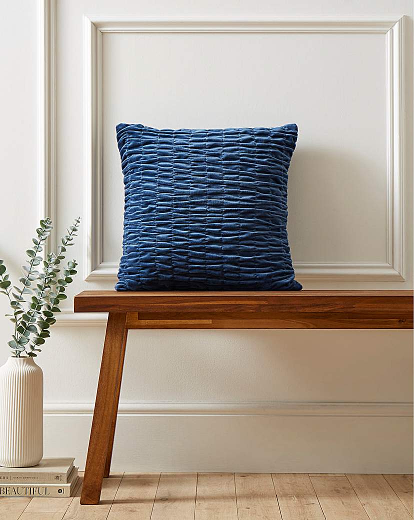 New In - Velvet Seersucker Cushion