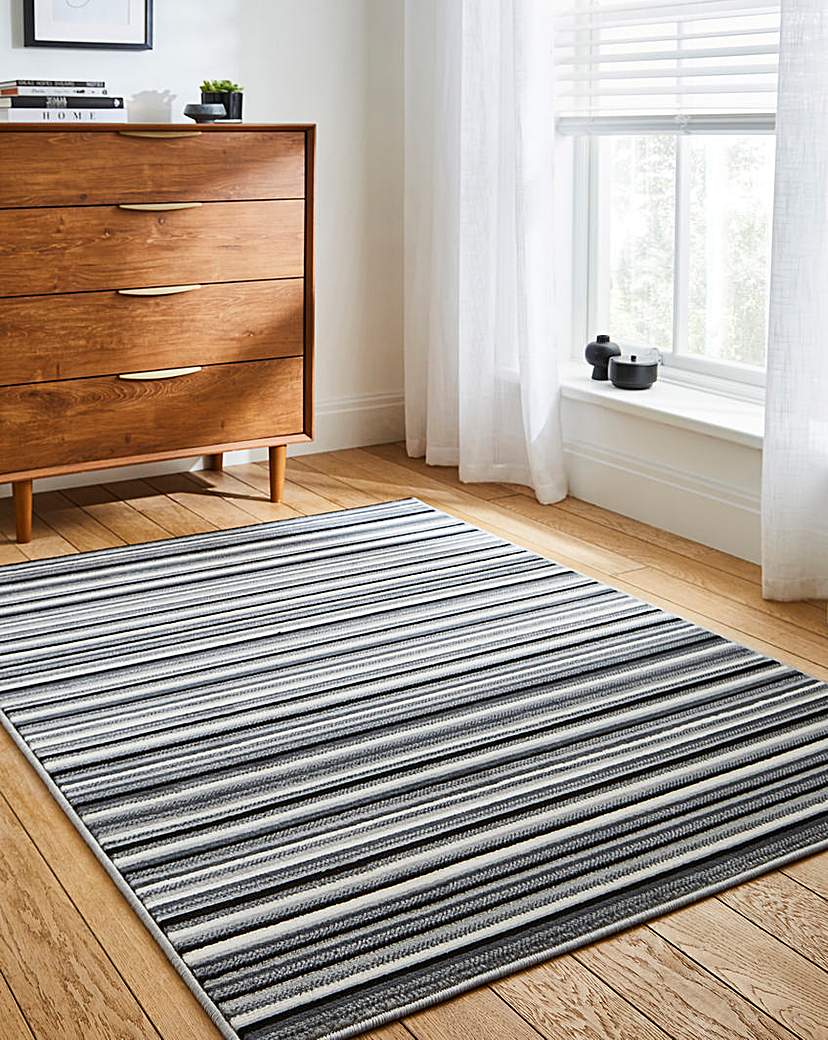 New In - Maestro Striped Woven Rug