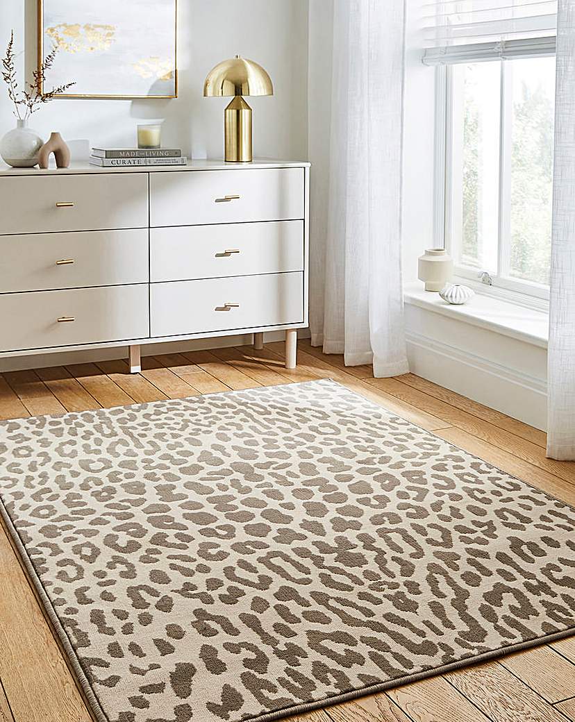 New In - Maestro Leopard Print Woven Rug