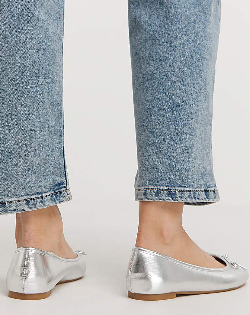 Classic Flat Ballerina Shoes Ex Wide Fit
