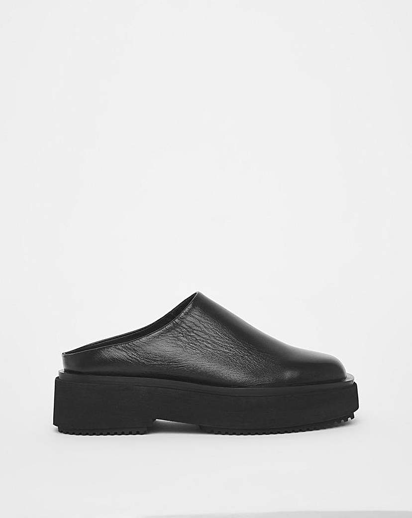 Square Toe Mule Shoes Ex Wide