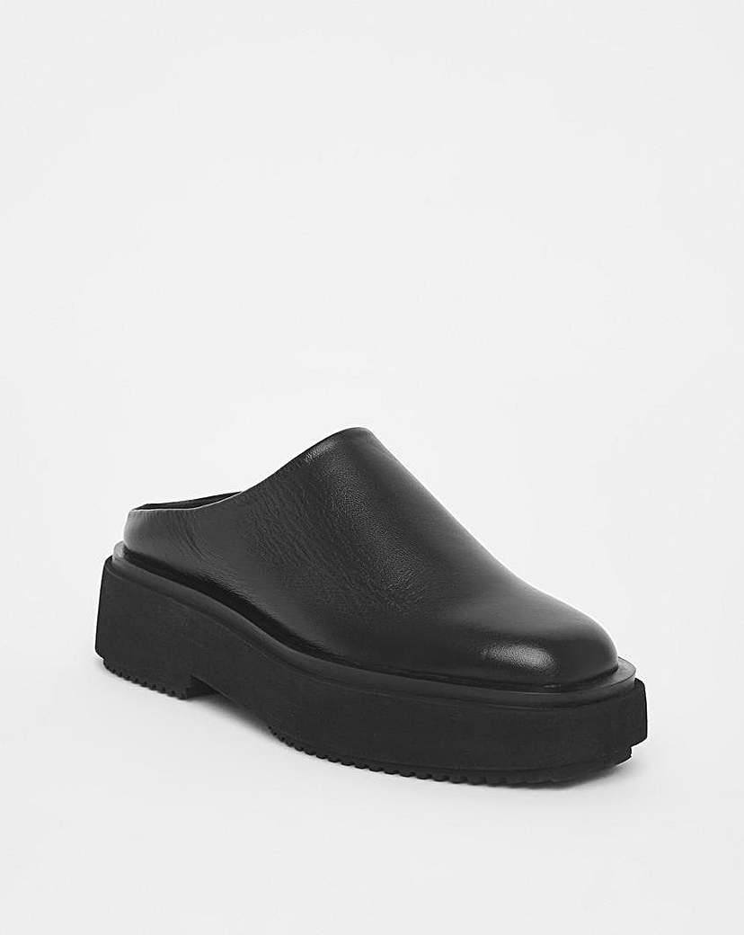 Square Toe Mule Shoes Wide