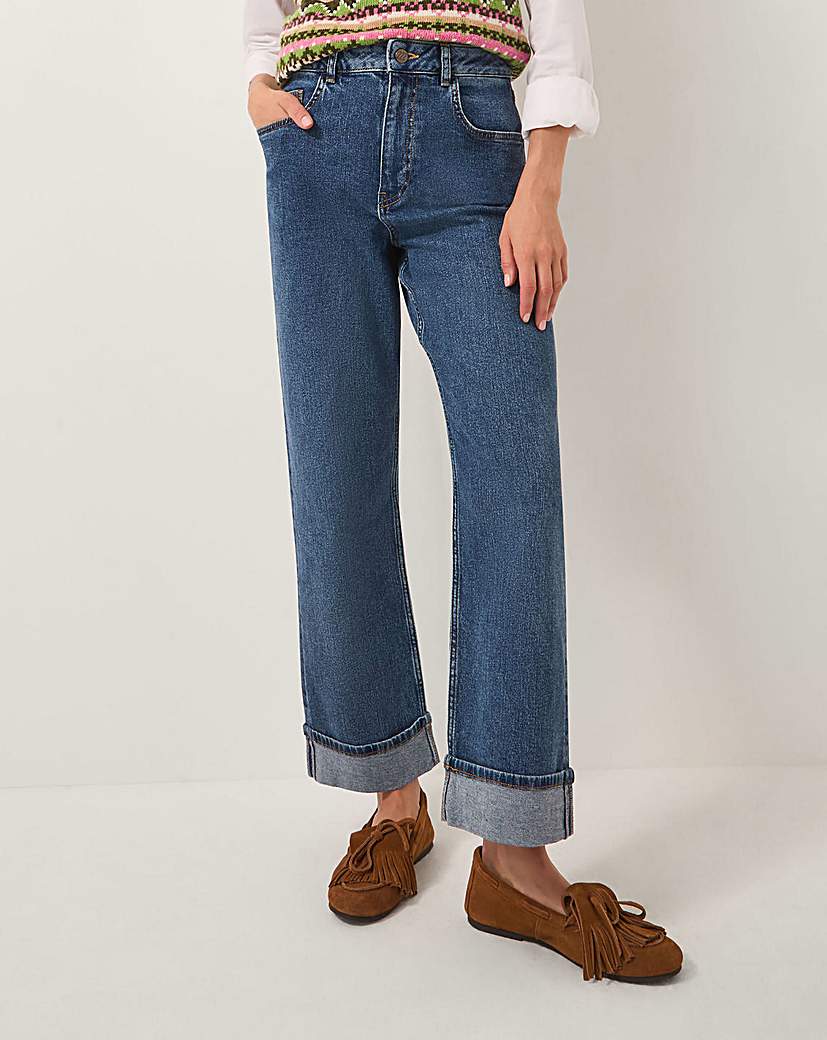 New In - Monsoon Tina Straight Turn Up Jeans