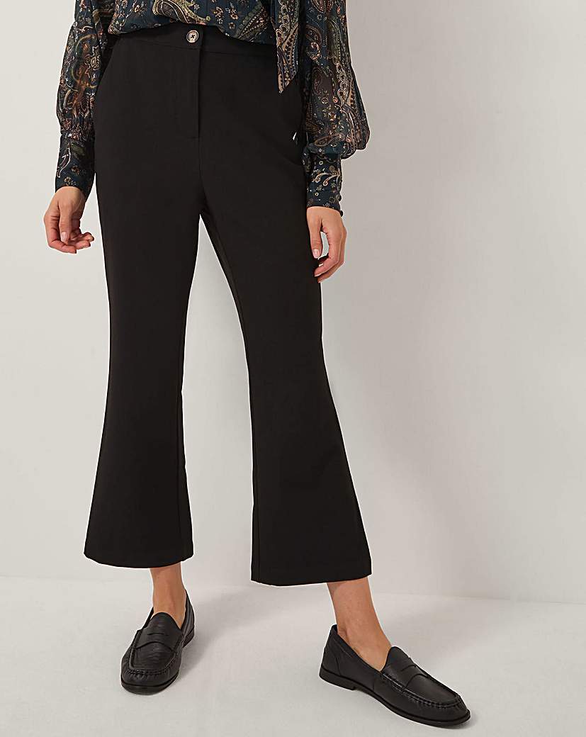 New In - Monsoon Blake Crop Flare Trousers
