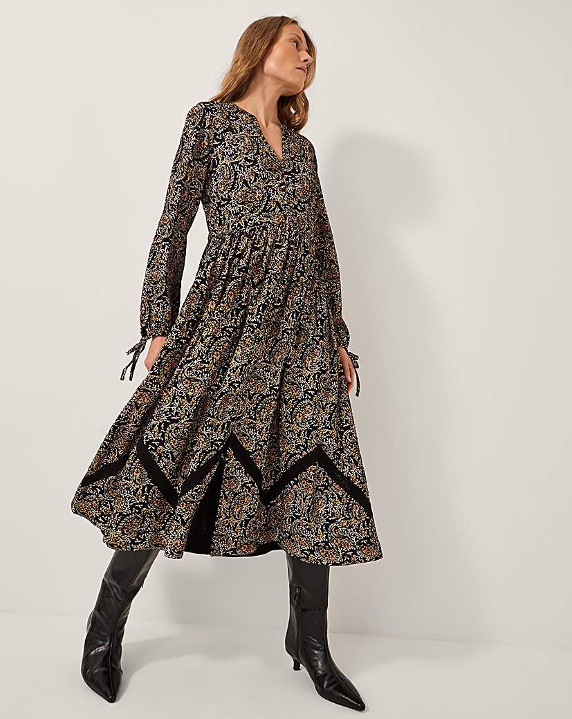New In - Monsoon Mabel Floral Jersey Midi Dress