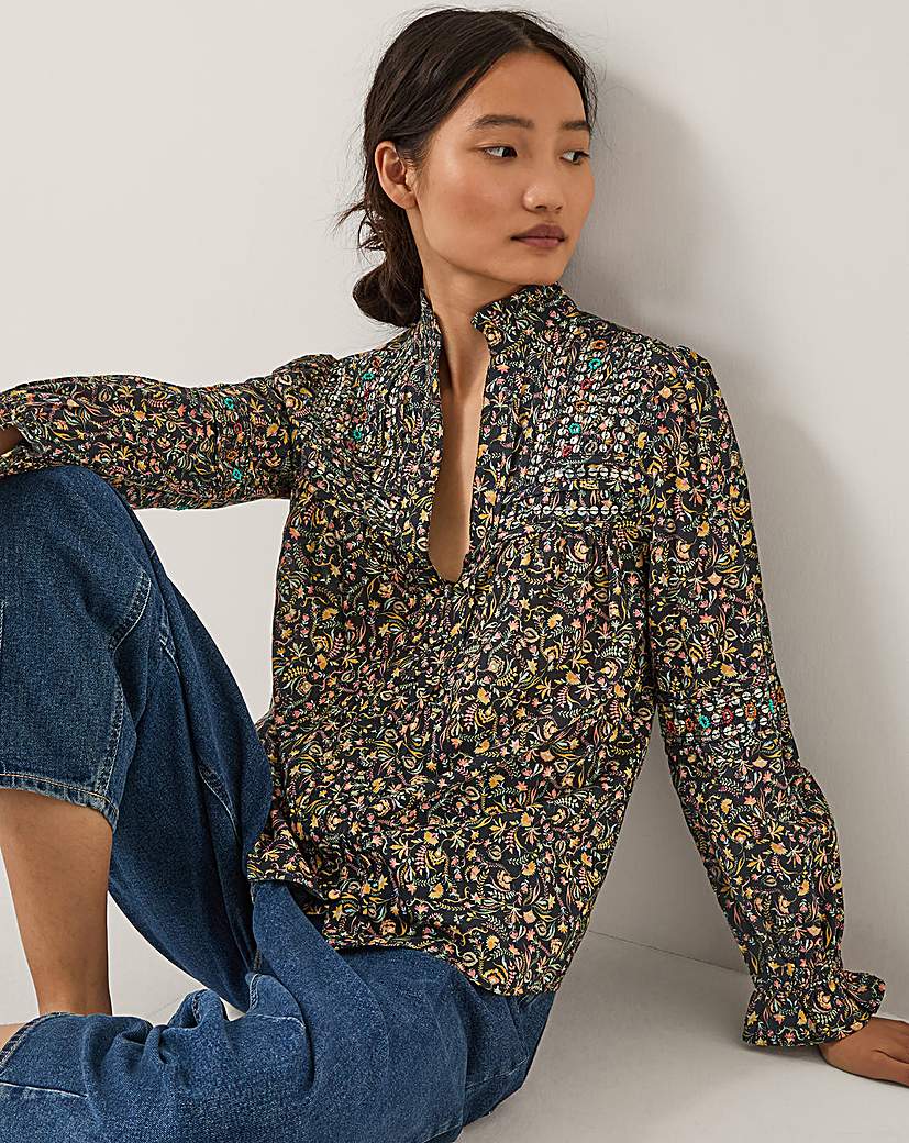 New In - Monsoon Harriet Embellished Blouse