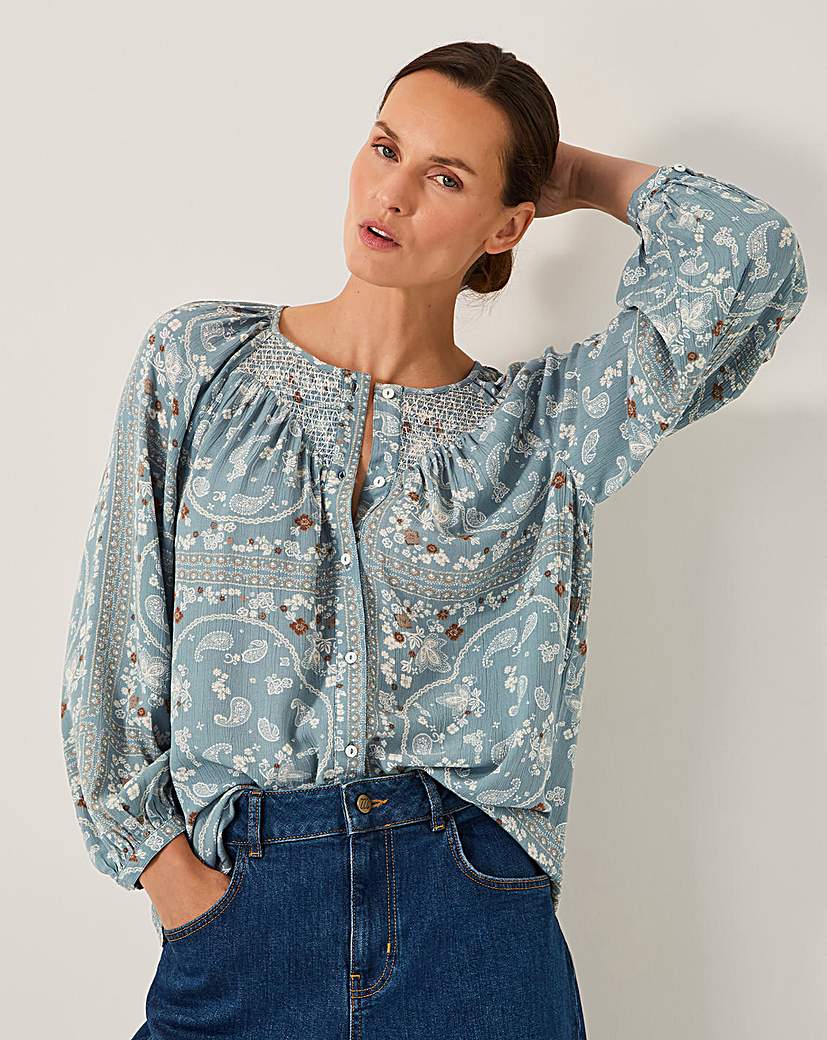 New In - Monsoon Mandy Paisley Print Blouse
