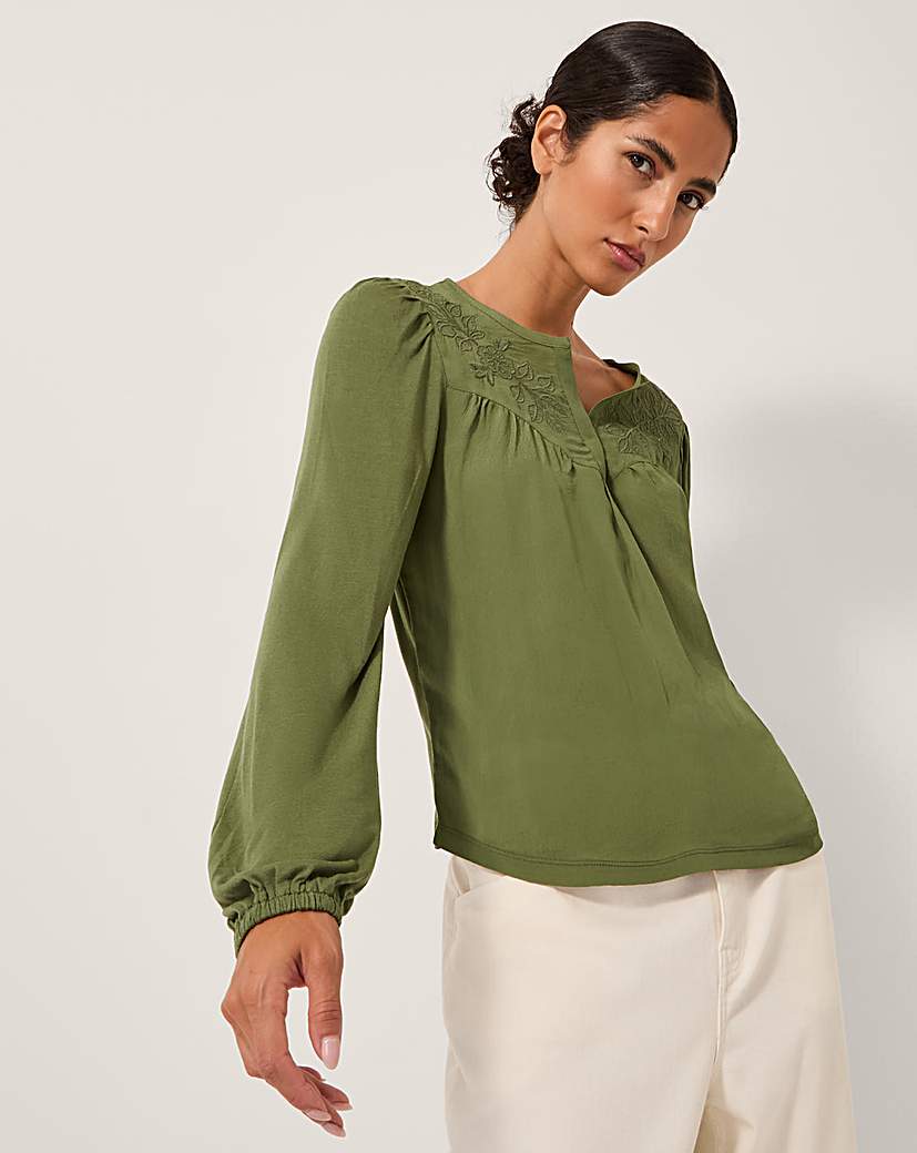 New In - Monsoon Fila Floral Embroidered Blouse