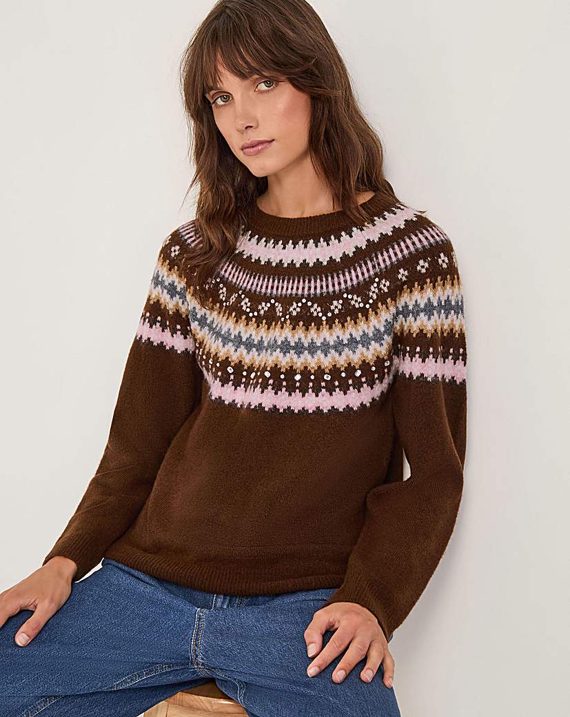 New In - Monsoon Fran Fair Isle Jumper