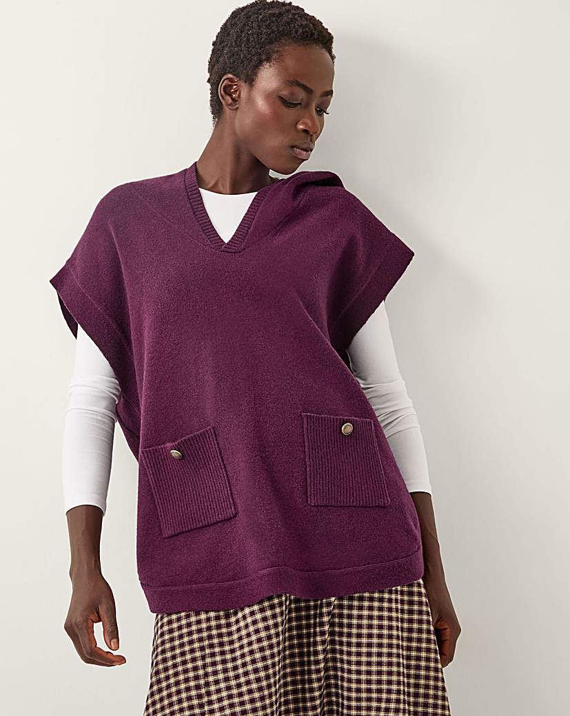 New In - Monsoon Holly Hooded Knitted Vest