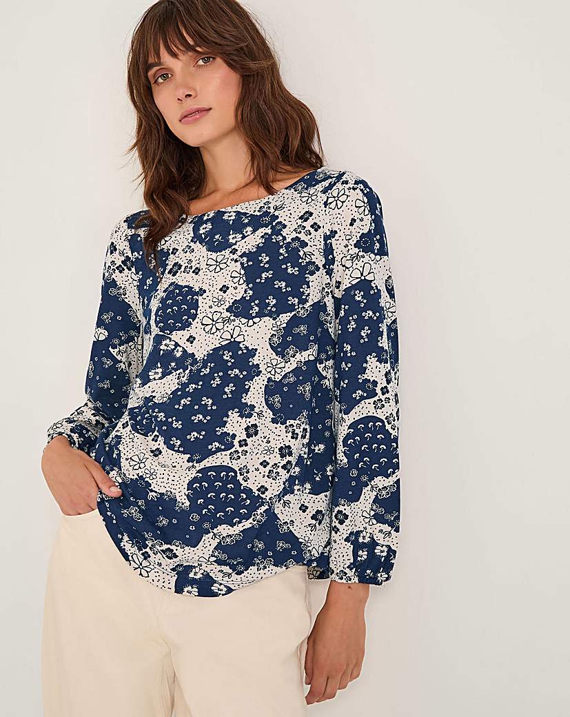 New In - Monsoon Alison Floral Jersey Top