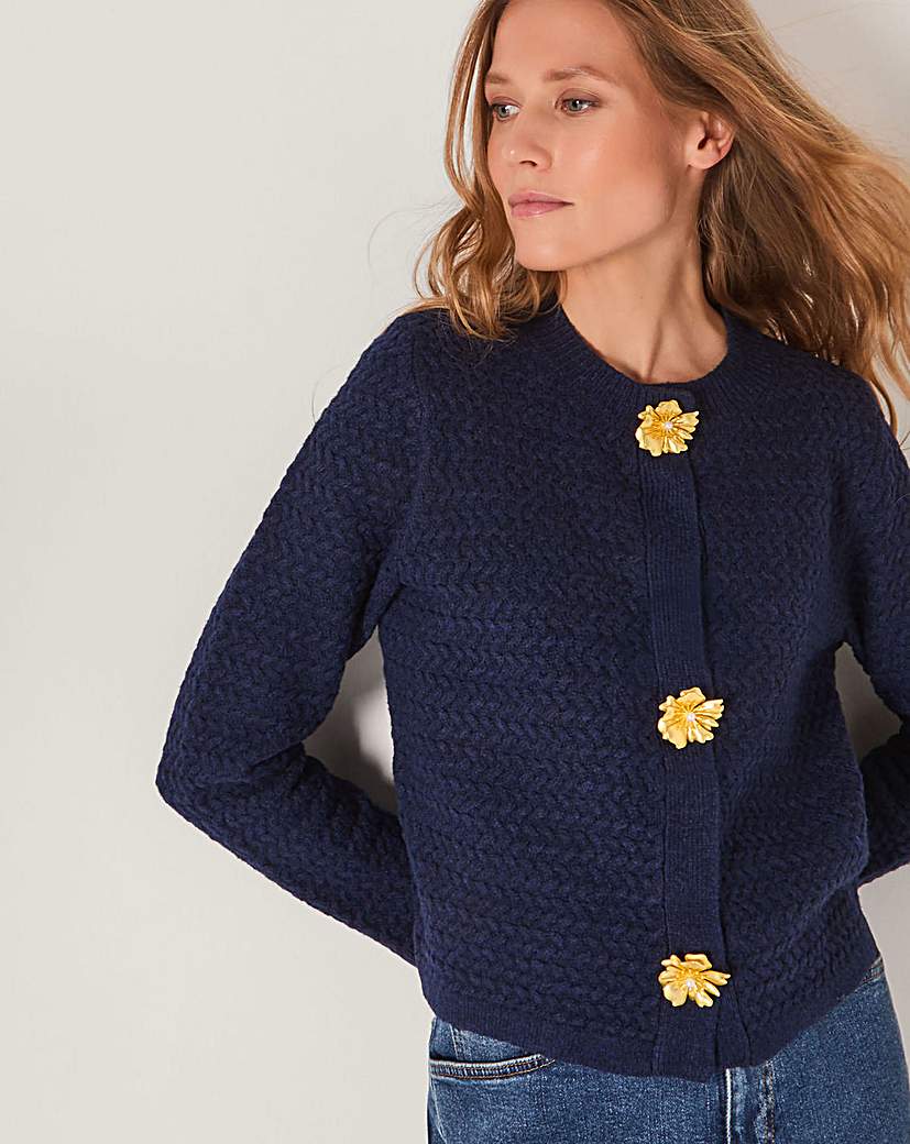 New In - Monsoon Brianne Floral Button Cardigan